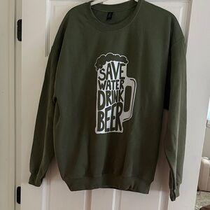 Olive Green Graphic Women’s Sweatahirt